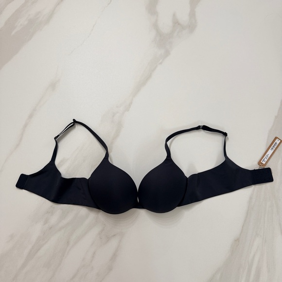 NWT!!! SKIMS Ultimate Push Up Plunge Bra - in Onyx Black - Size 36A - Picture 4 of 14
